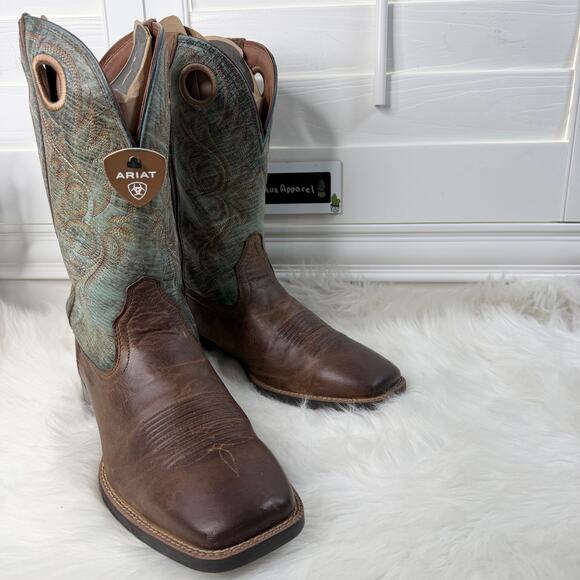 Ariat Other - Ariat Men's Squared Toe Sport Rodeo Distressed Boots Size 14EE